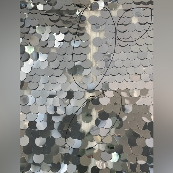 NWT BARDOT JUNIOR Sumaya Mini Sequin Dress (Girl 10) Silver - Picture 8 of 16